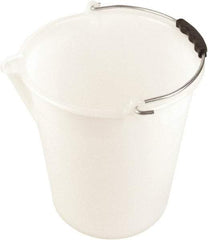 Dynalon Labware - 4-1/2 Gal Translucent Tapered Conical Polyethylene Bucket - 13-3/8" High x 12-3/16" Diam - Exact Tool & Supply