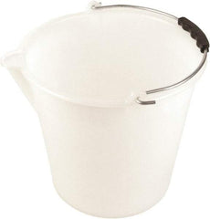 Dynalon Labware - 2-3/8 Gal Translucent Tapered Conical Polyethylene Bucket - 11" High x 9-13/16" Diam - Exact Tool & Supply