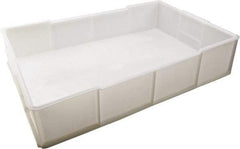 Dynalon Labware - White Polyethylene Tote Container - Stacking, 21.3" Long x 13.8" Wide x 4-1/2" High - Exact Tool & Supply
