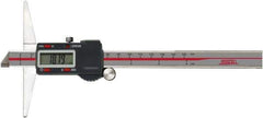 SPI - 0" to 8" Electronic Depth Gage - 0.0015" Accuracy, 0.0005" Resolution, 4" Base Length - Exact Tool & Supply