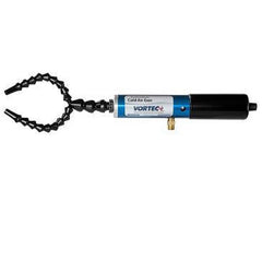 Vortec - Cold Air Coolant Systems; Type: Dual Nozzle Cold Air Gun ; Air Capacity (BTU/Hr): 2500 ; Hose Length (Inch): 15 ; Hose Inside Diameter (Inch): 1/4 ; Number of Outlets: 2.000 ; Tank/Unit Length (Inch): 10-5/8 - Exact Tool & Supply