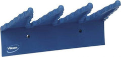 Vikan - 22 Lb, 6-1/2" Wide, 2-1/2" High, Polypropylene, Wall Bracket - 9-1/2" Long, 3 Holders - Exact Tool & Supply