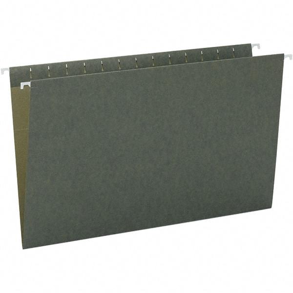 SMEAD - 14-5/8 x 9-1/2", Legal, Standard Green, Hanging File Folder - 11 Point Stock, 1/3 Tab Cut Location - Exact Tool & Supply