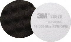 3M - 3-1/4" Diam Foam Buffing & Backing Pad - Hook & Loop Attachment - Exact Tool & Supply
