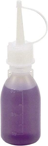 Dynalon Labware - 250 mL Dispensing Bottle - Polyethylene, Translucent, 5.1" High x 1-1/2" Diam, 15mm Cap - Exact Tool & Supply