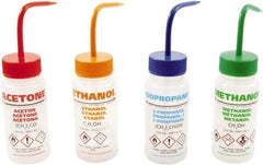 Dynalon Labware - 250 mL Safety Wash Bottle - Polyethylene, Translucent, 5.7" High x 2.4" Diam, 50mm Cap - Exact Tool & Supply