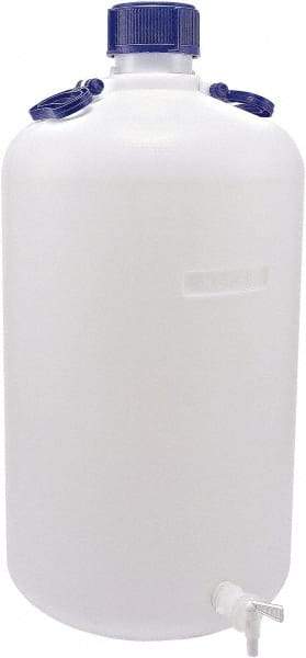 Dynalon Labware - 50,000 mL Carboy - Polyethylene, Translucent, 14.4" High x 13.8" Diam - Exact Tool & Supply