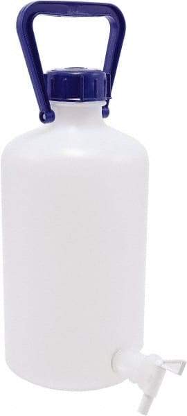 Dynalon Labware - 5,000 mL Carboy - Polyethylene, Translucent, 6.4" High x 6.7" Diam - Exact Tool & Supply