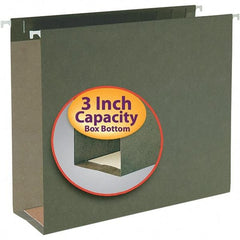 SMEAD - 12-1/4 x 9-1/2", Letter Size, Standard Green, Hanging File Folder - 11 Point Stock - Exact Tool & Supply
