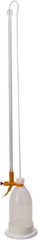 Dynalon Labware - 50 ml Borosilicate Glass Burette, Polyethylene Bottle Titrating Burette - 6-1/2" Diam x 34-1/4" High - Exact Tool & Supply