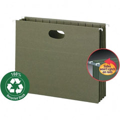 SMEAD - 12-1/4 x 9-1/2", Letter Size, Standard Green, Hanging File Folder - Exact Tool & Supply