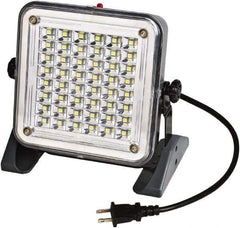 Value Collection - 120 Volt, 10 Watt, Electric, LED Portable Floor Work Light - 10' Cord, 1 Head, 750 Lumens, ABS - Exact Tool & Supply