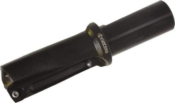 Kyocera - 1-3/4" Max Drill Depth, 0.937" Diam, Indexable Insert Drill - 2 Inserts, 1" Shank Diam, Whistle Notch Shank - Exact Tool & Supply