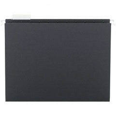 SMEAD - 12-1/4 x 9-1/2", Letter Size, Black, Hanging File Folder - 11 Point Stock, 1/5 Tab Cut Location - Exact Tool & Supply