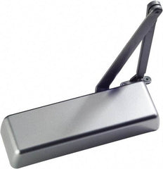 Ability One - Full Cover Heavy-Duty Door Power Operator Damper - Mounting Bracket, Stainless Steel Finish - Exact Tool & Supply