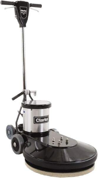 Clarke - 20" Cleaning Width, Electric Floor Polisher - 1.5 hp, 1,500 RPM - Exact Tool & Supply