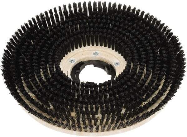 Clarke - 20" Diam Scrubbing Brush - 20" Machine, Black Pad, Polypropylene - Exact Tool & Supply