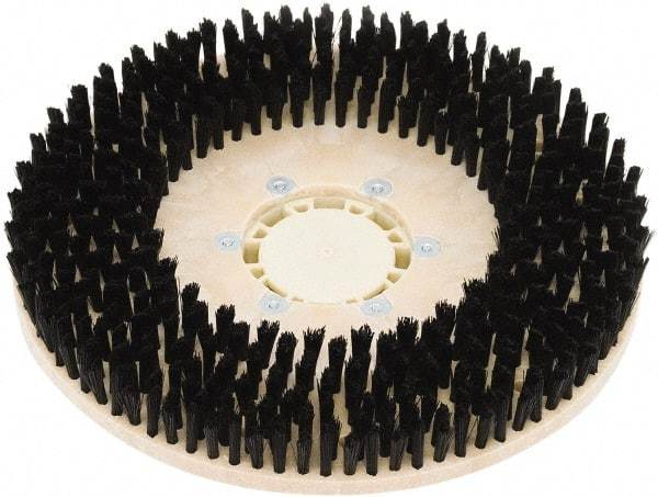 Clarke - 34" Diam Scrubbing Brush - 17" Machine, Black Pad, Nylon - Exact Tool & Supply