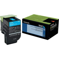 Lexmark - Cyan Toner Cartridge - Use with Lexmark CS310dn, CS310n, CS410n - Exact Tool & Supply