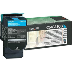 Lexmark - Cyan Toner Cartridge - Use with Lexmark C540n, C543dn, C544dn, C544dtn, C544dw, C544n, C546dtn, X543dn, X544dn, X544dtn, X544dw, X544n, X546dtn - Exact Tool & Supply