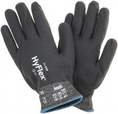 Ansell - Size 2XL, ANSI Cut Lvl A2, Abrasion Lvl 4, Nitrile Coated Cut Resistant Gloves - Fully Coated Coated, Black - Exact Tool & Supply