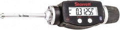 Starrett - 1/4" to 5/16", IP67, Carbide Face Electronic Inside Micrometer - 0.00005" Resolution, 0.00015" Accuracy, 2-1/4" Gage Depth - Exact Tool & Supply