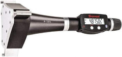Starrett - 4" to 5", IP67, Carbide Face Electronic Inside Micrometer - 0.00005" Resolution, 0.00025" Accuracy, 4-1/2" Gage Depth - Exact Tool & Supply