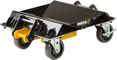 Omega Lift Equipment - 4 Wheel, 2,000 Lb Capacity, One Pair Dolly without Handle - 4" Casters, 10 to 36" Polyurethane Mold on Polyetyhylene Wheels - Exact Tool & Supply