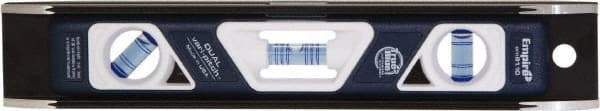 Empire Level - Magnetic 10" Long 3 Vial Torpedo Level - Metal, 1 Level & 2 Plumb Vials - Exact Tool & Supply