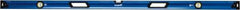 Empire Level - 96" Long 3 Vial Box Beam Level - Metal, Blue, 1 Level & 2 Plumb Vials - Exact Tool & Supply