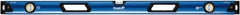 Empire Level - 48" Long 3 Vial Box Beam Level - Metal, Blue, 1 Level & 2 Plumb Vials - Exact Tool & Supply