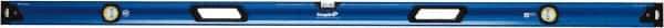 Empire Level - Magnetic 78" Long 3 Vial Box Beam Level - Metal, Blue, 1 Level & 2 Plumb Vials - Exact Tool & Supply