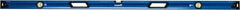 Empire Level - Magnetic 78" Long 3 Vial Box Beam Level - Metal, Blue, 1 Level & 2 Plumb Vials - Exact Tool & Supply