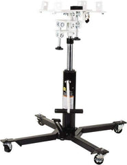 Omega Lift Equipment - 1,000 Lb Capacity Pedestal Transmission Jack - 36 to 73-1/8" High, 34-1/2" Chassis Width x 34-3/8" Chassis Length - Exact Tool & Supply
