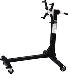 Omega Lift Equipment - 750 Lb Capacity Engine Repair Stand - 36-3/4 to 36-3/4" High, 31-1/2" Chassis Width x 31-1/2" Chassis Length - Exact Tool & Supply