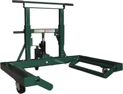 Safeguard - 3 Wheel, 1,500 Lb Capacity, Easy Roller - 23.62 to 60" Cast Iron Wheels - Exact Tool & Supply
