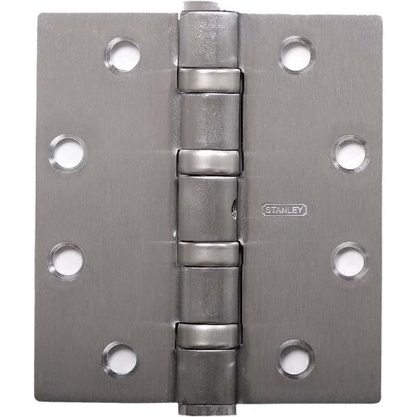 Stanley - 4-1/2" Long x 4-1/2" Wide Grade 1 Bronze Full Mortise Ball Bearing Commercial Hinge - Exact Tool & Supply