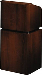 Oklahoma Sound - Wood Full Floor Lectern - 20-1/2" Deep x 24" Wide x 48" High - Exact Tool & Supply
