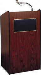 Oklahoma Sound - Wood Full Floor Lectern - 20" Deep x 25" Wide x 46" High - Exact Tool & Supply