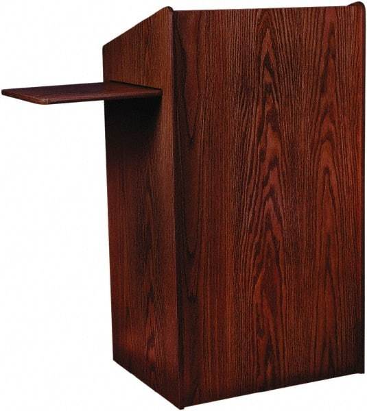 Oklahoma Sound - Wood Full Floor Lectern - 20" Deep x 25" Wide x 46" High - Exact Tool & Supply
