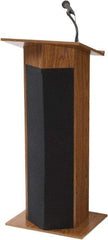 Oklahoma Sound - Wood Full Floor Lectern - 17" Deep x 22" Wide x 46" High - Exact Tool & Supply