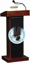 Oklahoma Sound - Wood Full Floor Lectern - 17" Deep x 22" Wide x 46" High - Exact Tool & Supply
