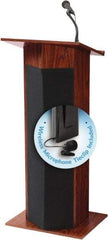 Oklahoma Sound - Wood Full Floor Lectern - 17" Deep x 22" Wide x 46" High - Exact Tool & Supply