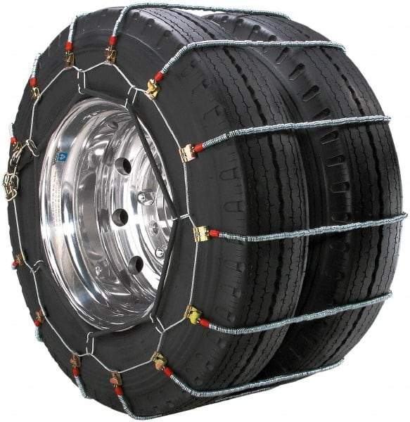 Peerless Chain - Dual Axle Tire Chains - For Use with 11.5-22.5, 275/80-24.5, 285/75-24.5, 295/75-24.5, 305/80-22.5 - Exact Tool & Supply