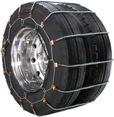 Peerless Chain - Dual Axle Tire Chains - For Use with 10.00-22, 11-24.5, 12.75-22.5, 315/80-22.5 - Exact Tool & Supply