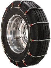 Peerless Chain - Single Axle Tire Chains - For Use with 10.00-22, 11-24.5, 12.75-22.5, 315/80-22.5 - Exact Tool & Supply