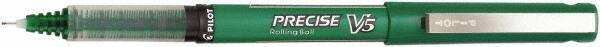 Pilot - Precision Point Roller Ball Pen - Green - Exact Tool & Supply