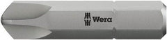 Wera - 5/16" Drive, 1/4 Torq-Set Mplus Screwdriver Bit - 1-1/4" OAL - Exact Tool & Supply