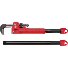 Milwaukee Tool - Pipe Wrenches; Type: Pipe Wrench ; Maximum Pipe Capacity (Inch): 2-1/2 ; Overall Length (Inch): 24 ; Material: Steel ; Additional Information: Dual Coil Springs - Exact Tool & Supply