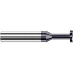 Harvey Tool - 1/8" Cut Diam, 3/64" Cut Width, 1/8" Shank, Staggered-Tooth Woodruff Keyseat Cutter - Exact Tool & Supply